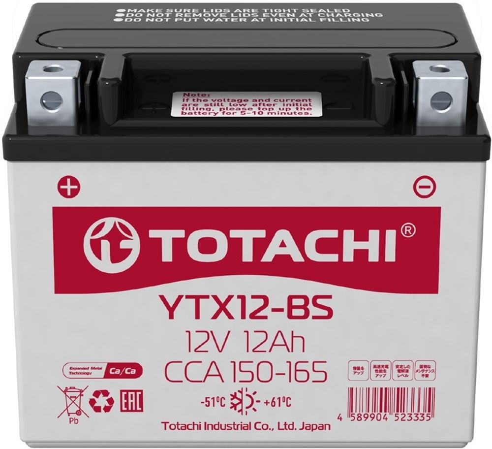 TOTACHI YTX12-BS аккумулятор TOTACHI YTX12-BS аккумулятор