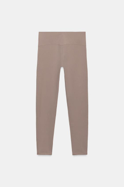 ZARA ЭЛАСТИЧНЫЕ ЛЕГИНСЫ, СВЕТЛО-КОРИЧНЕВЫЙ