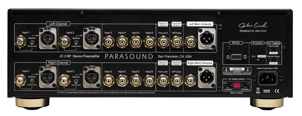 Parasound JC2 BP предварительный стерео усилитель