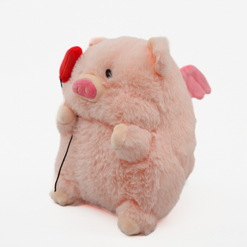 Мягкая игрушка Свинка с сердцем, 20см
