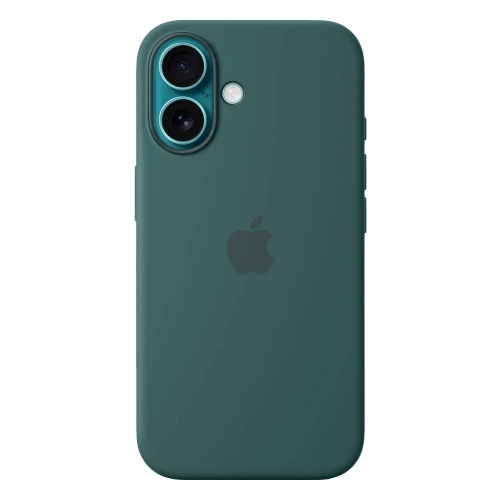 Силиконовый чехол с поддержкой MagSafe Apple Silicone Case для iPhone 16, Lake Green (Озерно-зеленый)