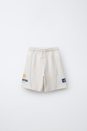 ZARA ШОРТЫ С ПРИНТОМ ARGENTINA FIFA WORLD CUP™ 2026, ЭКРЮ
