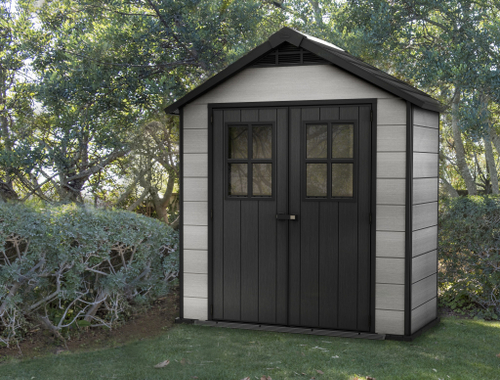 Пластиковый сарай Keter Oakland 754, серый (размеры 210 х 114 см)