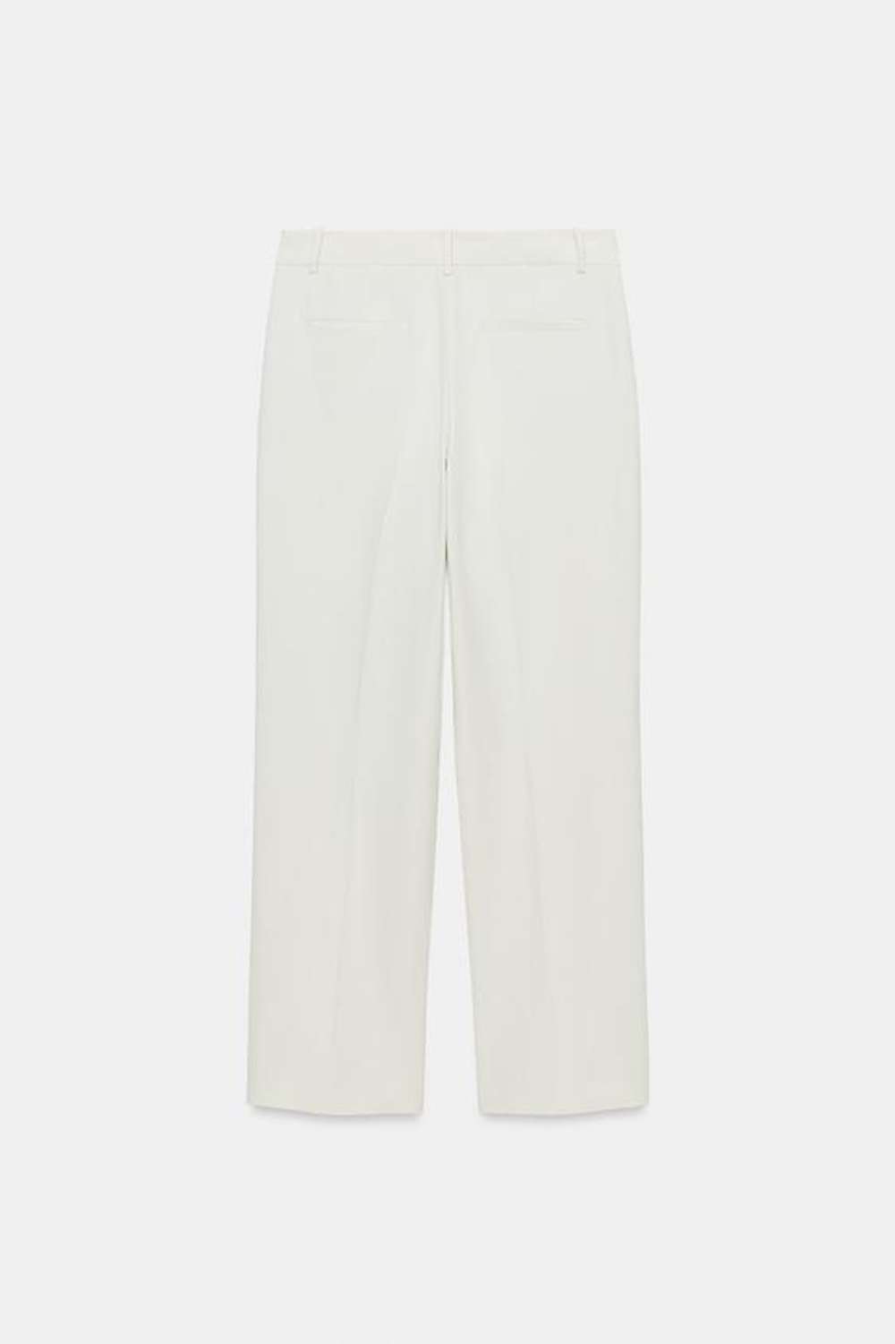 ZARA БРЮКИ ИЗ СМЕСОВОГО ЛЬНА — ZW COLLECTION, ЦВЕТ ЛЬДА