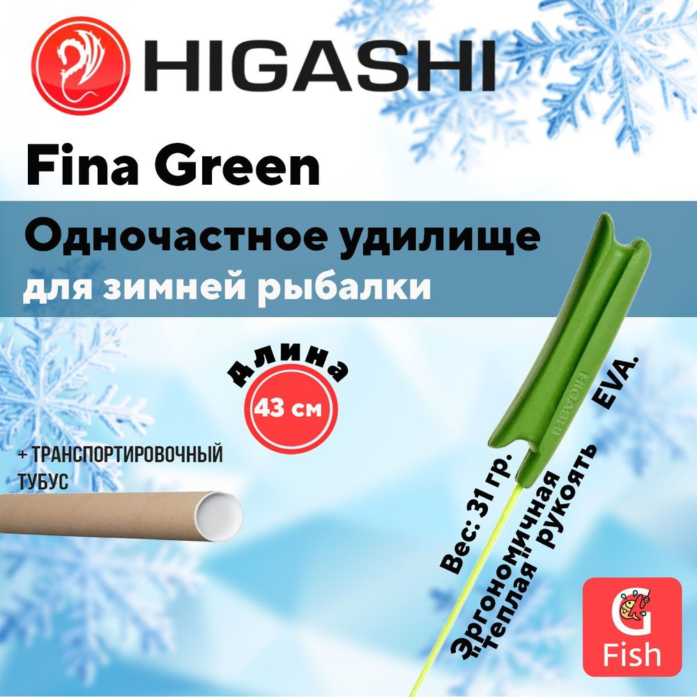 Удилище зимнее Fina Green