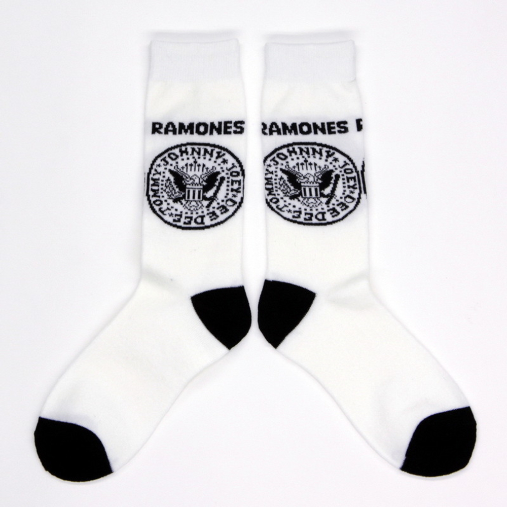 Носки Ramones ( белые, длинные )