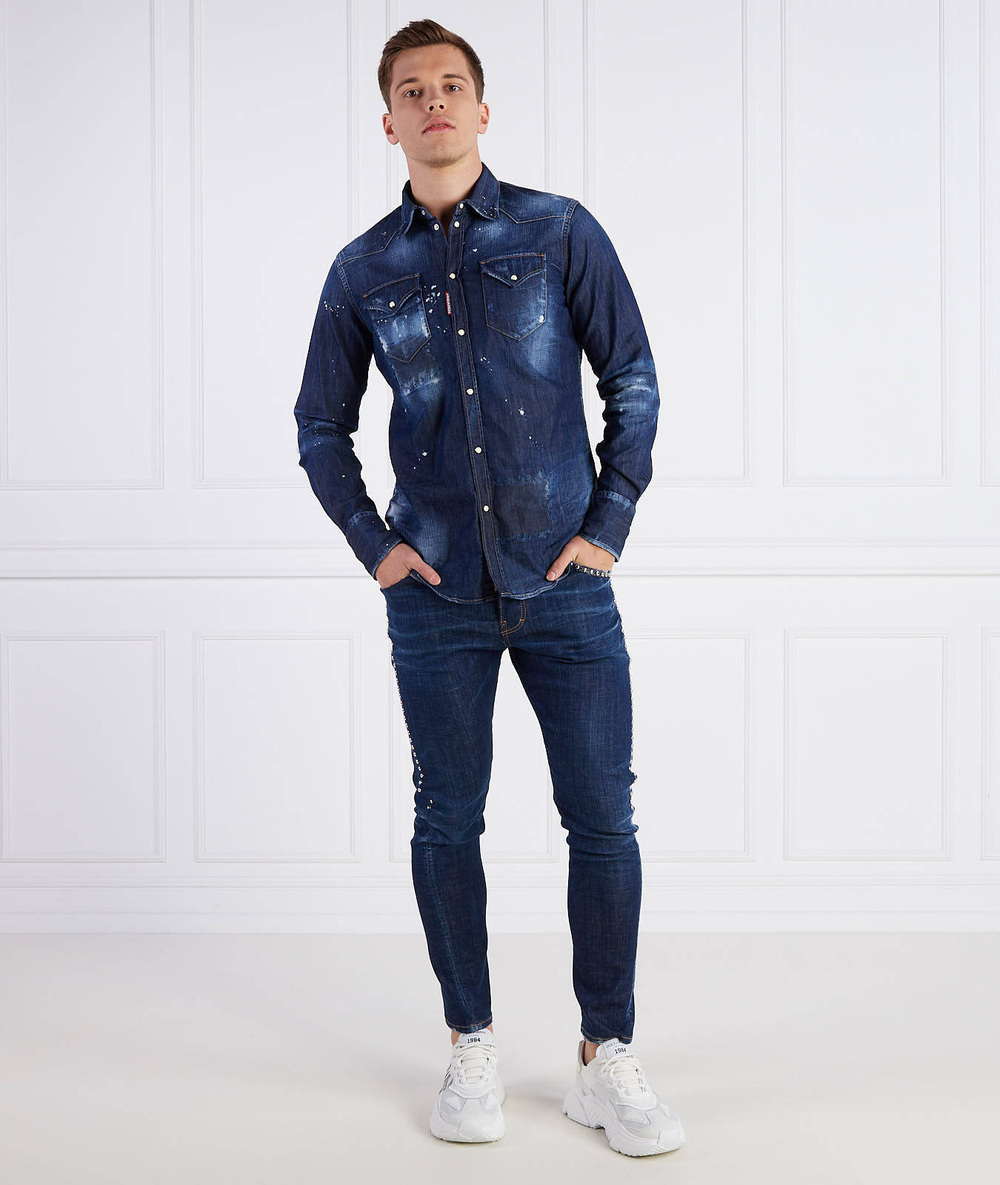 Джинсы SEXY TWIST JEAN Dsquared2 - темно-синий(S71LB1210 S30342)