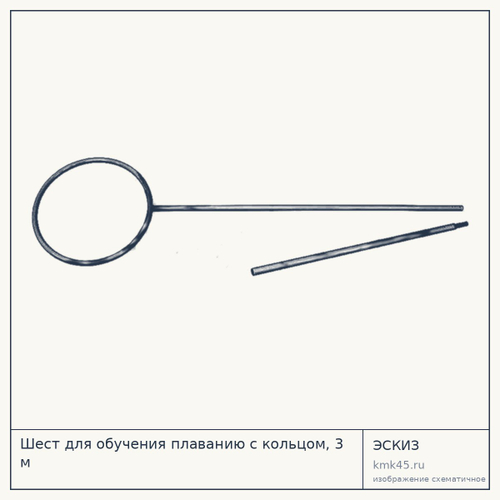 Шест для обучения плаванию с кольцом, 3 м — от 8 300 ₽