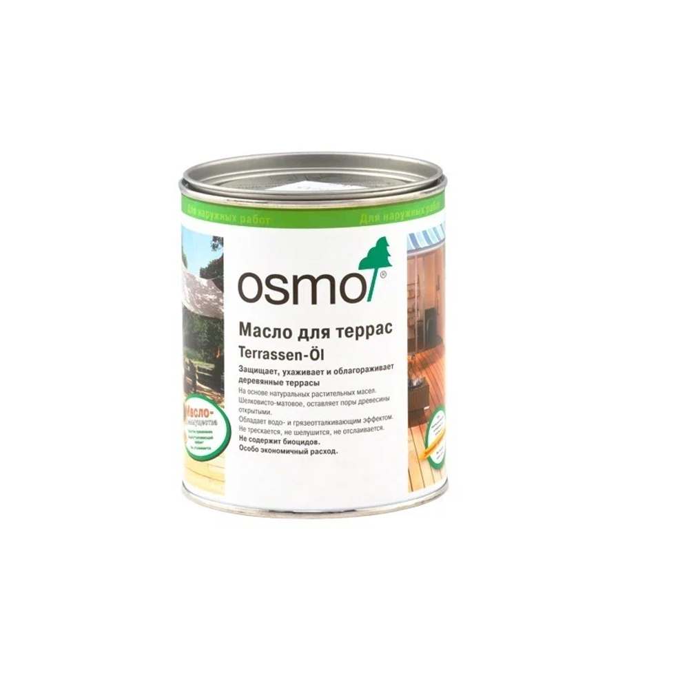 Новинка! Масло для террас и садовой мебели OSMO Terrassen-Öle 032 Умбра 0,75 л для наружных работ 032002