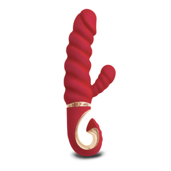 Gvibe Gcandy Mini - Витой вибратор с клиторальным стимулятором, 19х3.5 см