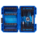KING TONY (1048MR) Набор вставок (бит) 1/4", HEX, TORX, Phillips, Pozidriv, Slotted, 49 предметов