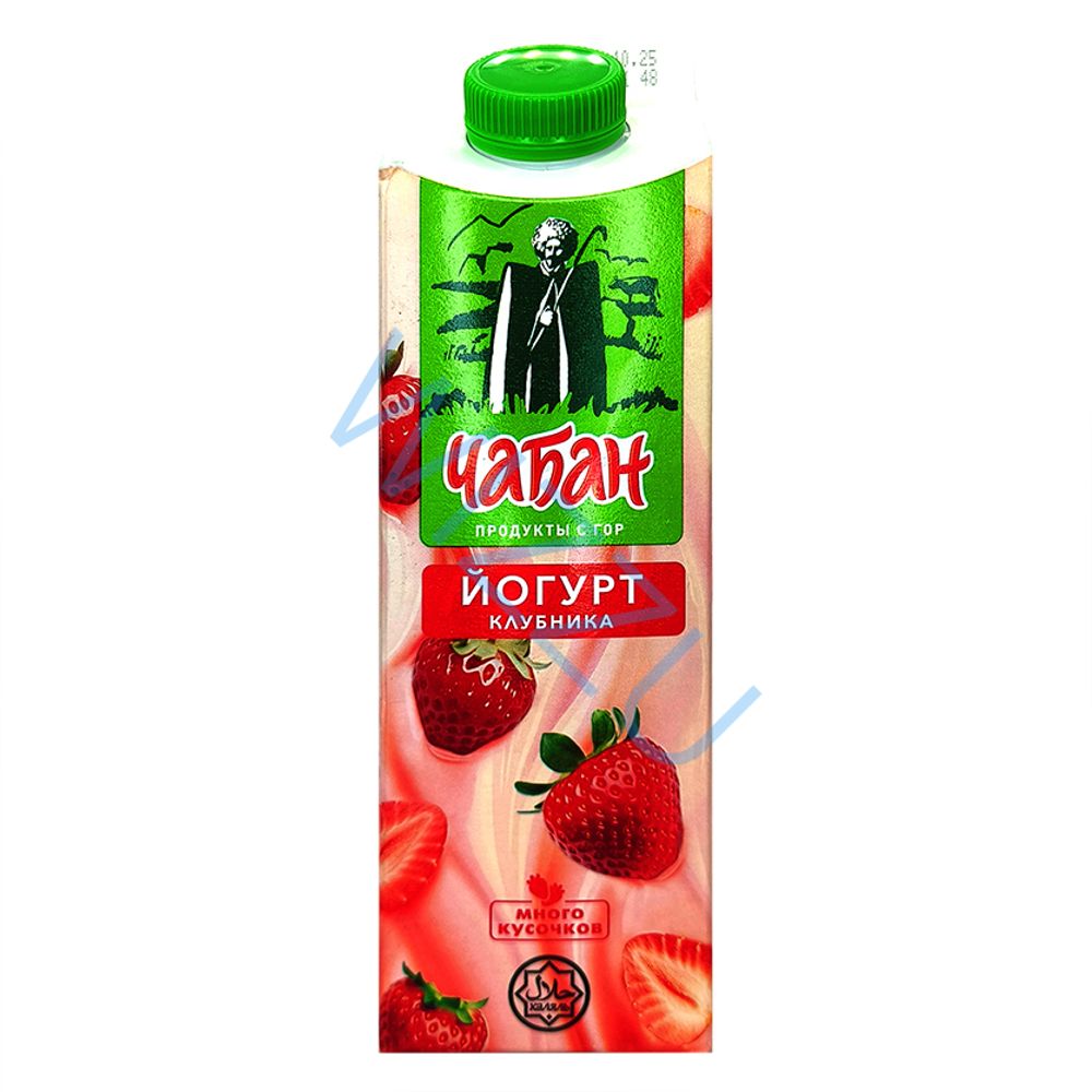 Йогурт Чабан 1,6% Клубника 870мл
