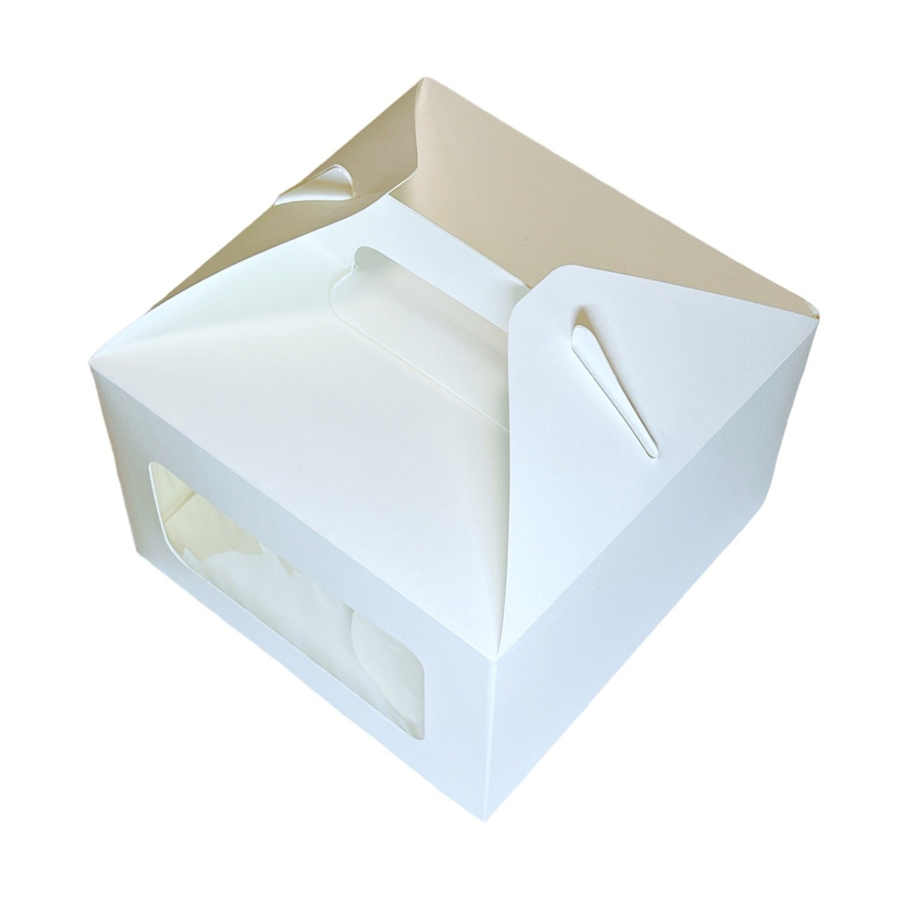 Упаковка с ручками ForGenika JUMPL II Window White 180*180*120 мм ST (25 шт./уп., 150 шт./кор.)