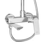Душевая стойка Grossman Galaxy 500.K35.01.100 с верхним душем,ручной лейкой и смесителем,хром глянцевый,1 место