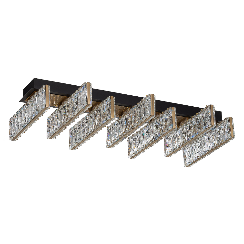 Citilux PALANT CL325272 LED Люстра хрустальная Чёрный+Бронза