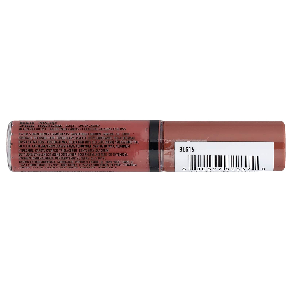 NYX Professional Makeup, Butter Gloss, блеск для губ, оттенок 16 пралине, 8 мл (0,27 жидк. унции)