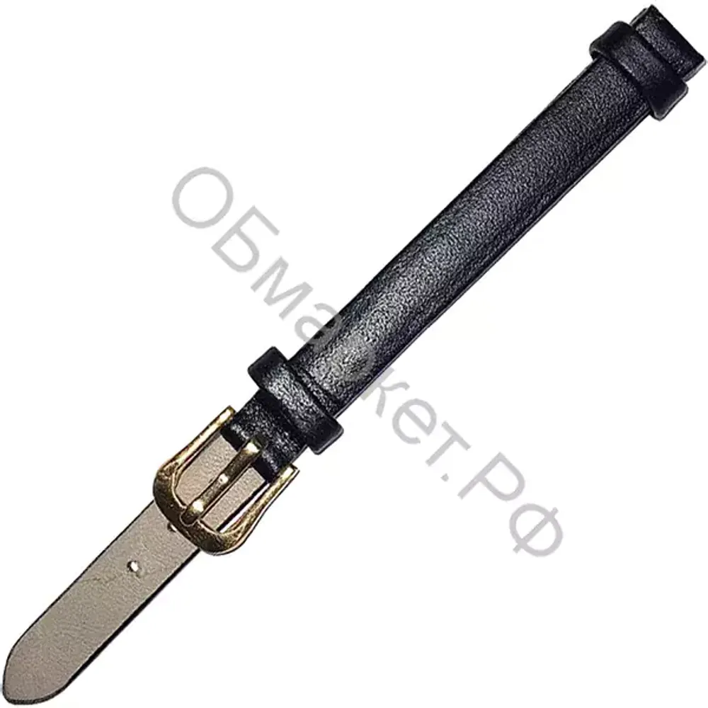 Ремешок для часов Nagata Leather 8мм, чёрный Ремешок для часов Nagata Leather 8мм, чёрный