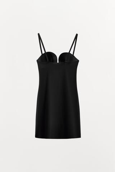 МИНИ-ПЛАТЬЕ ИЗ ПОЛИАМИДА С ЭФФЕКТОМ BODY SHAPE — ZARA