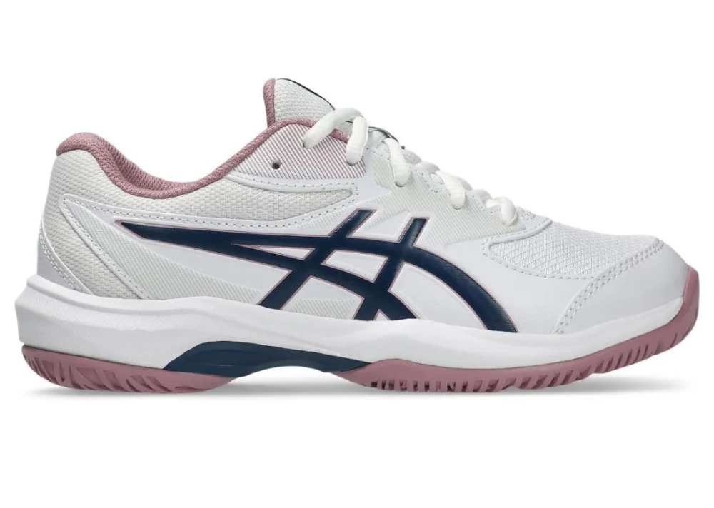 Детские теннисные кроссовки Asics Gel-Game GS - white/independence blue