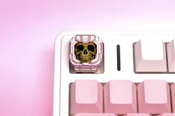 Клавиша XIIX «Deadspace Pink», фото на клавиатуре - ракурс 1