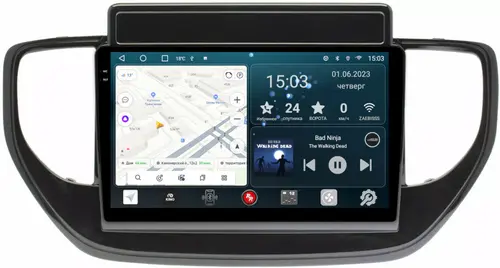 Магнитола для Hyundai Solaris 2 2020-2022 (штатная навигация) - RedPower 267 Android 10, Быстрая, QLED+2K, CarPlay, SIM-слот