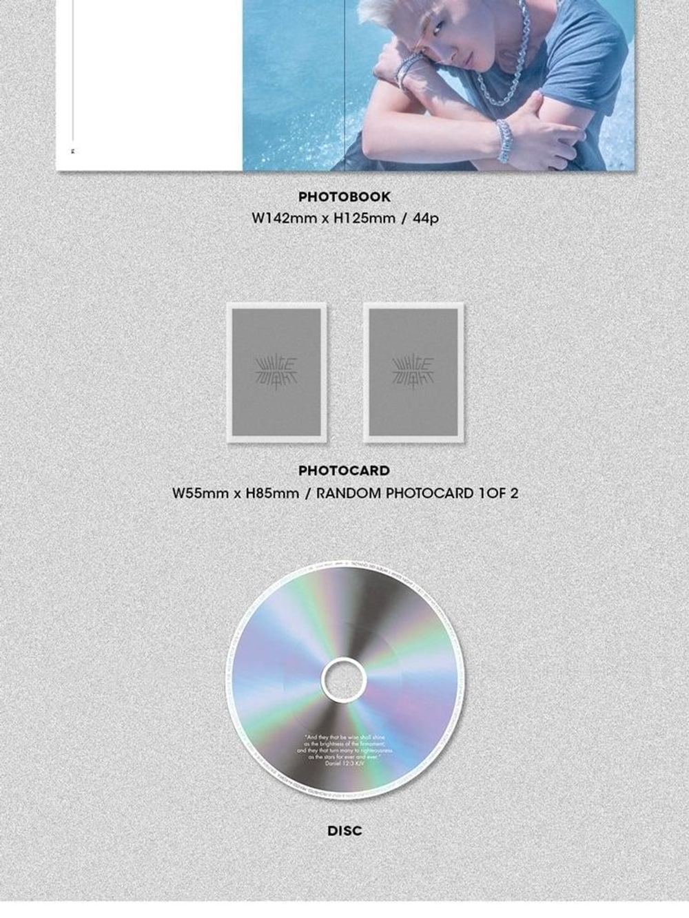 Альбом Bigbang Taeyang - White Night 3rd Album RANDOM Version
