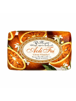 Мыло туалетное с цитрусовым ароматом AOLI FEI Citrus Vitamin C Soap 120 гр