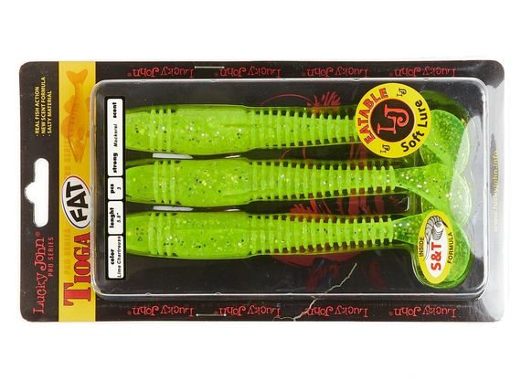 Виброхвосты съедобные LJ Pro Series TIOGA FAT 5.8in (14,7 см), цв. 071, 3 шт.