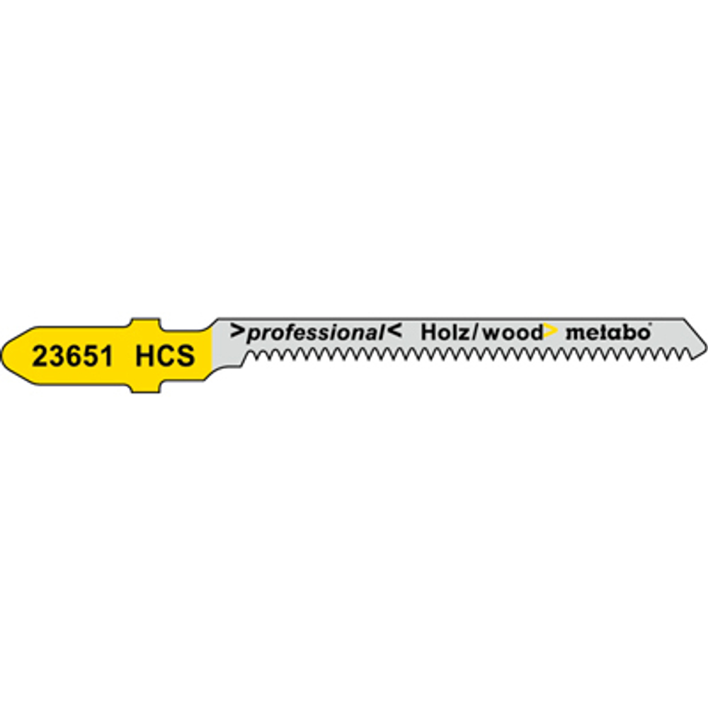 Полотно для лобзика Metabo дерево T101AO 51x1,4 мм (623651000) 5 шт