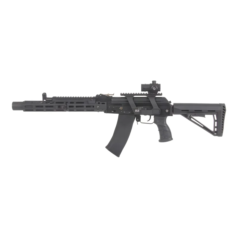 Коллиматор Target Optic 1x21, Weaver, красная марка, точка 2 MOA - вид установленного прицела на оружии