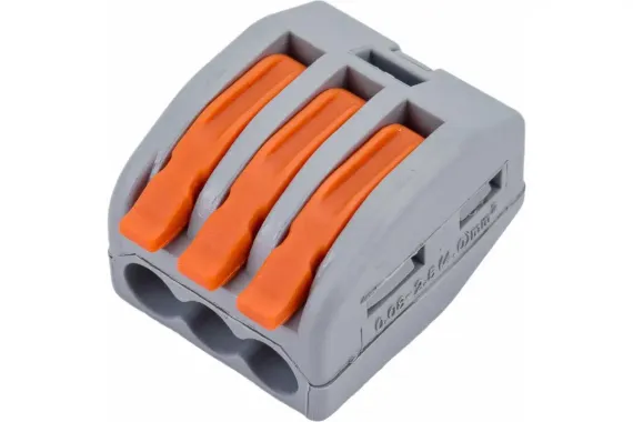 Клемма Navigator NTC-R 3*4 с рычагами серая 24861