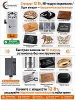 Carverall K15PRO-12W лазерная гравировка станок/С усилителем высоты. Товар уцененный