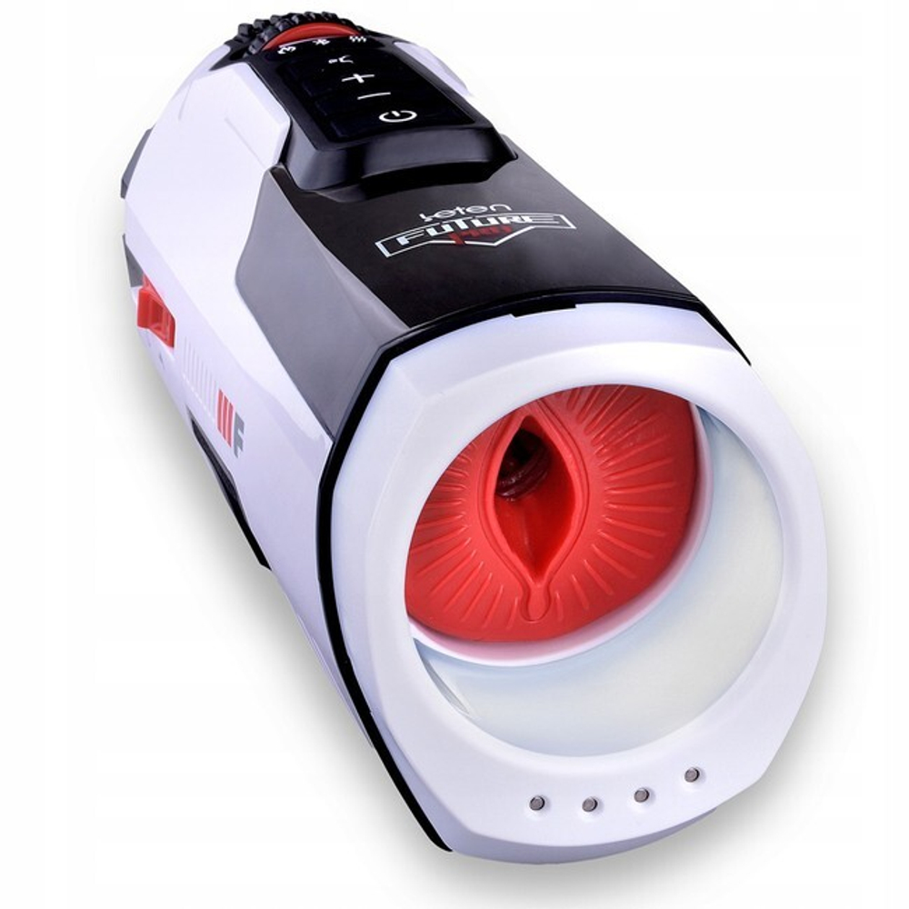 Автоматический мастурбатор Leten Alice Future Pro 3.0 (вагина и анус) (Цвет: бело-черный)