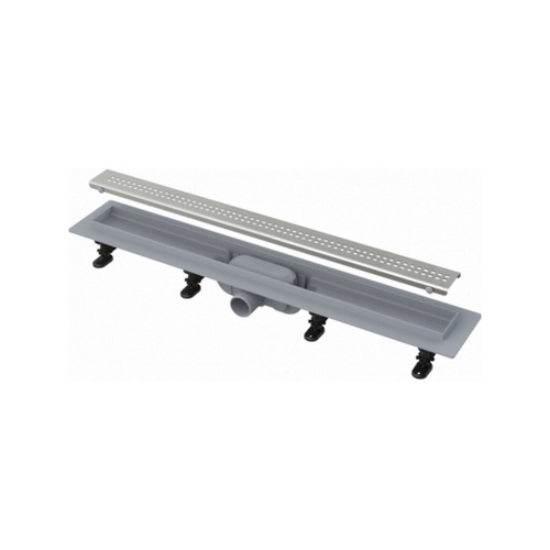 Трап линейный комбинированный Simple APZ9-550M/AG100201550 гор.отвод, решетка в компл., нерж. сталь