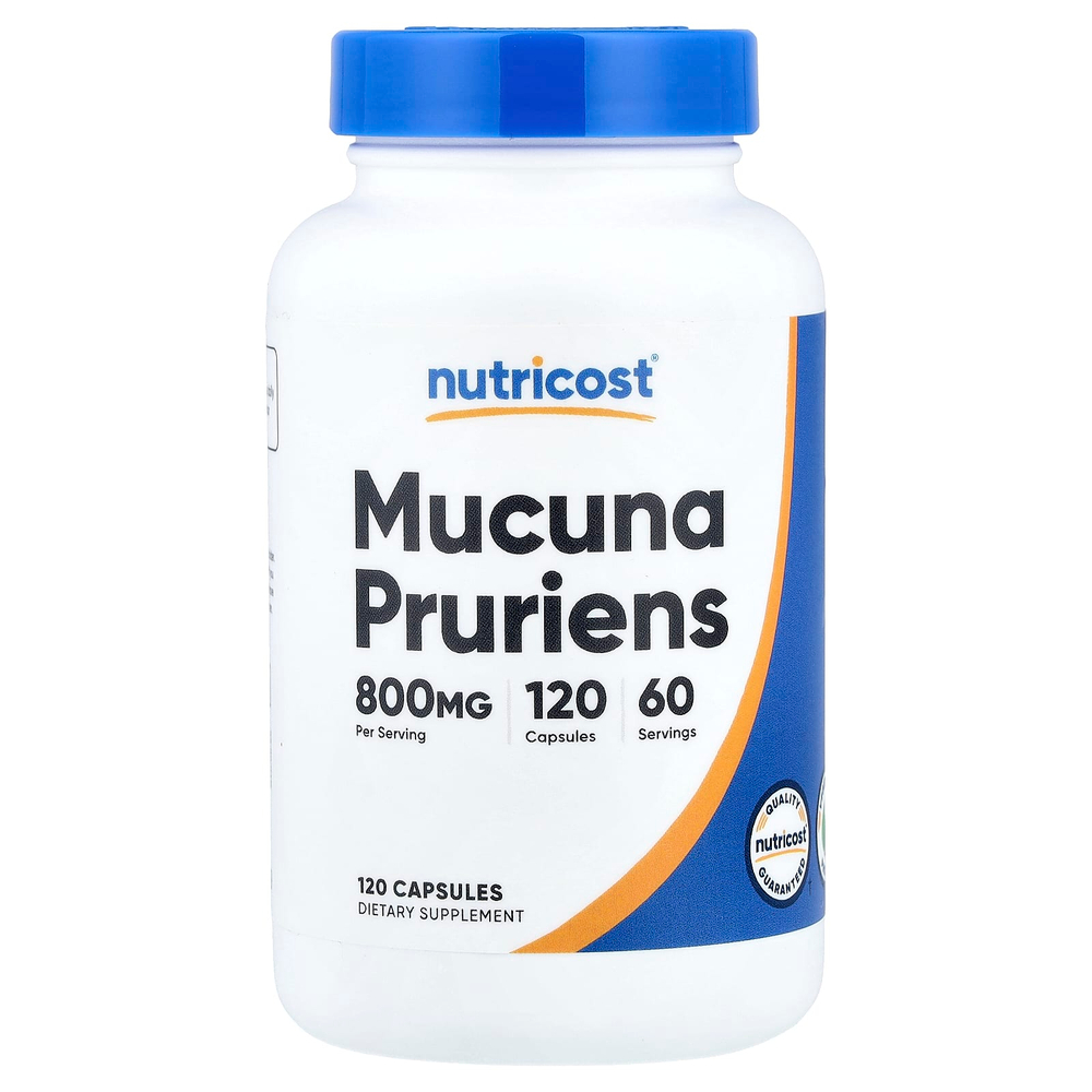 Nutricost, Mucuna Pruriens, 120 капсул (400 мг на капсулу)