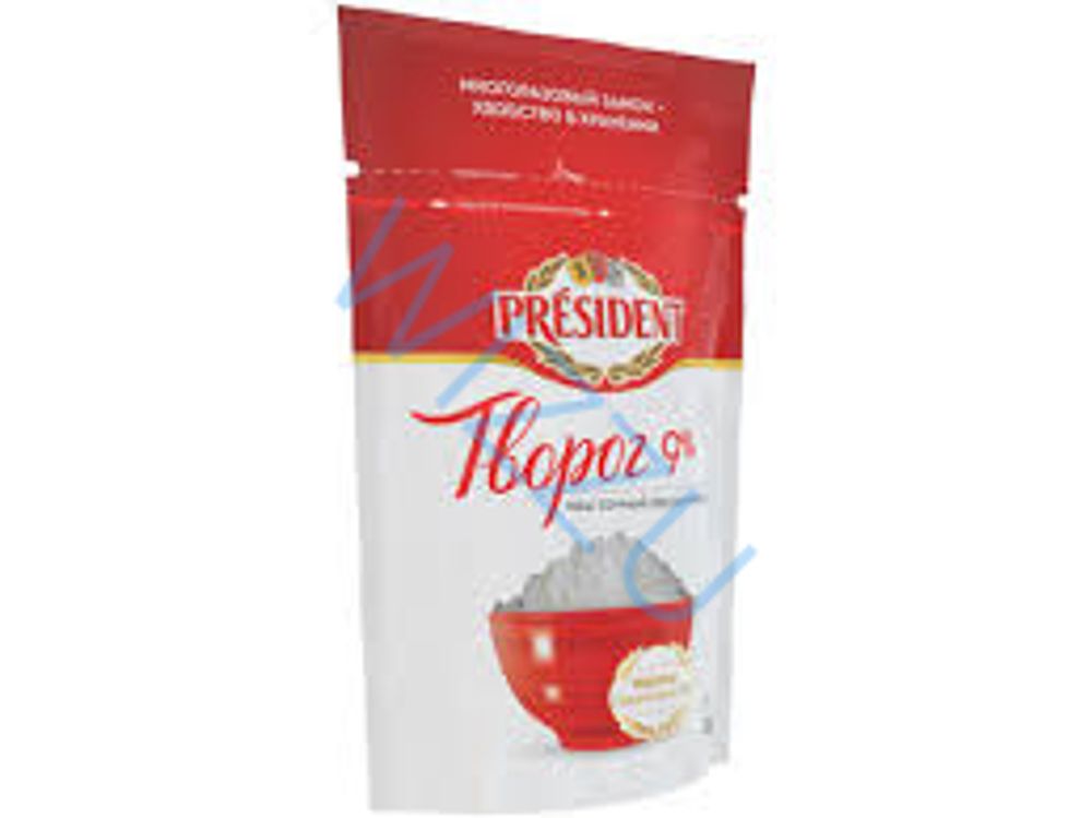 Творог President Рассыпчатый 9% 6х450г Doy pack
