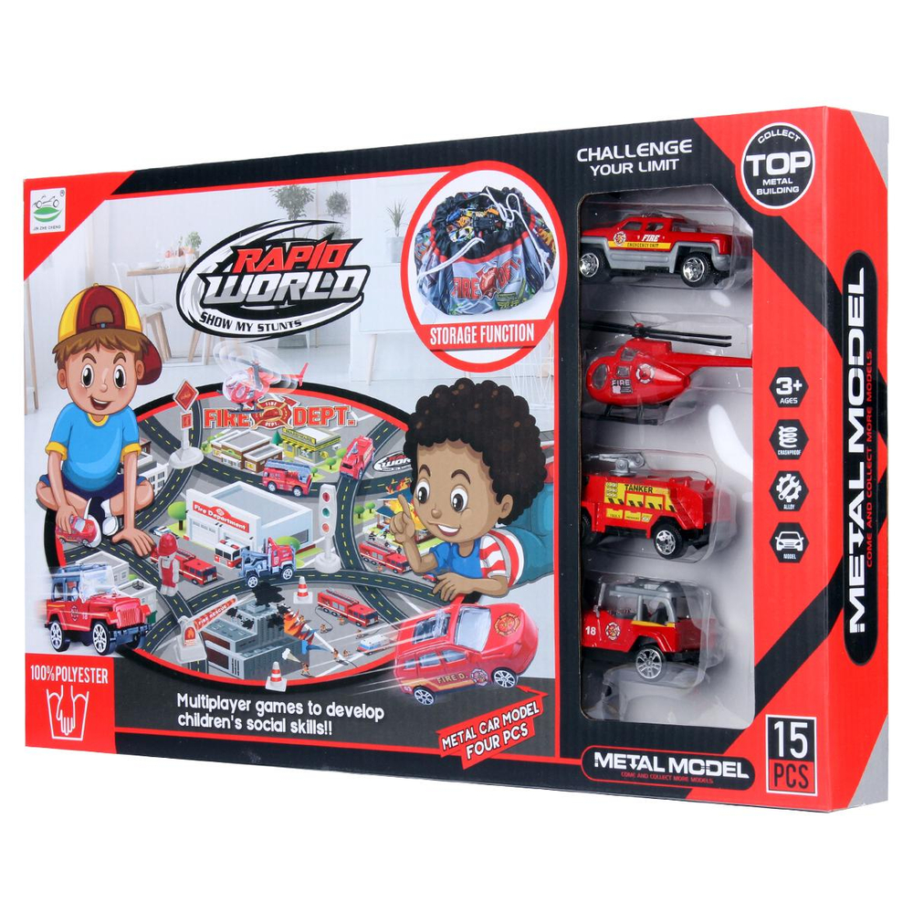 Игровой набор с транспортом, коробка 6688-153D