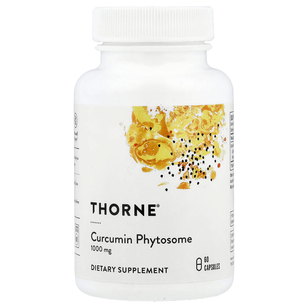 Thorne, фитосома куркумина, 60 капсул (500 мг в 1 капсуле)