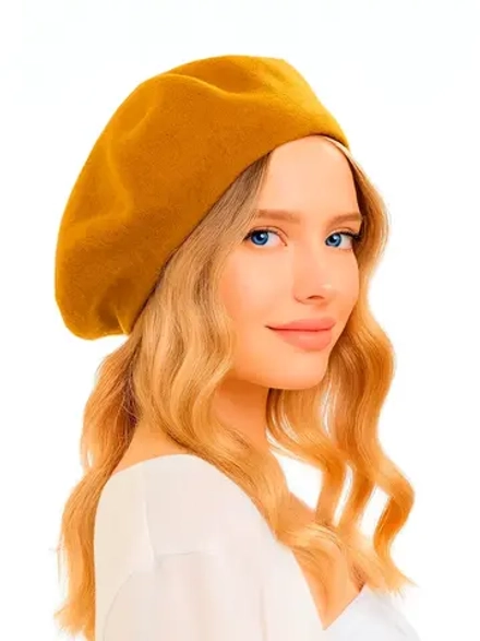 Берет классический из шерсти