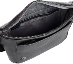 Сумка на пояс Piquadro Black Square из натуральной кожи (CA2174B3/N) 4
