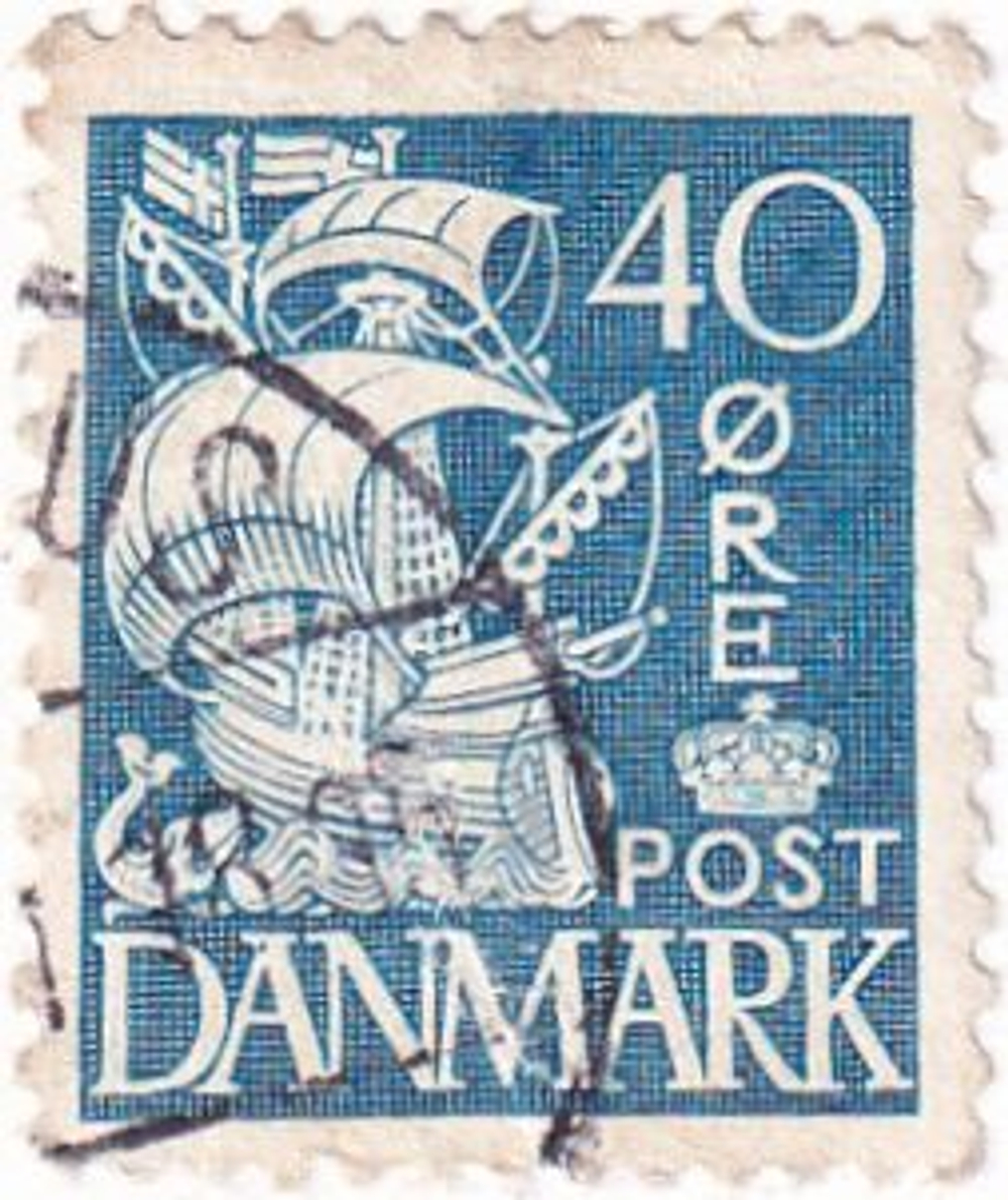20 почтовых марок, Дания, 1930-1940-е годы, Военные годы, геральдика, исторические личности