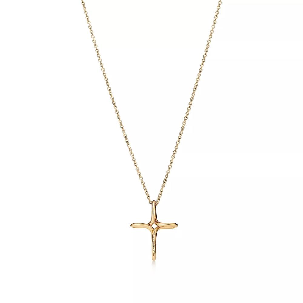 Подвеска из золота 18к(750 проба) , Tiffany 💠infinity Cross