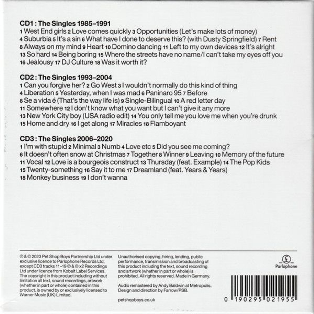Pet Shop Boys — Smash (CD)