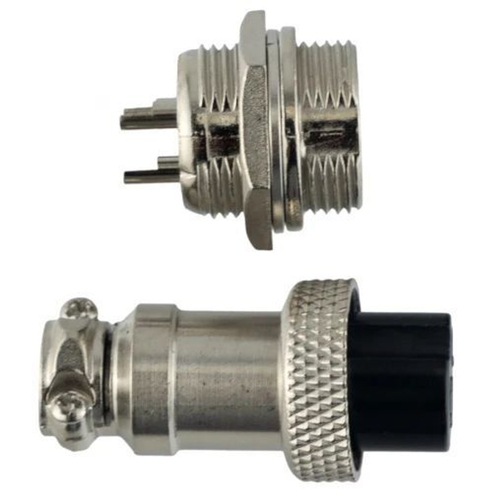 Авиационный разъем GX16 3Pin (штекер+гнездо)