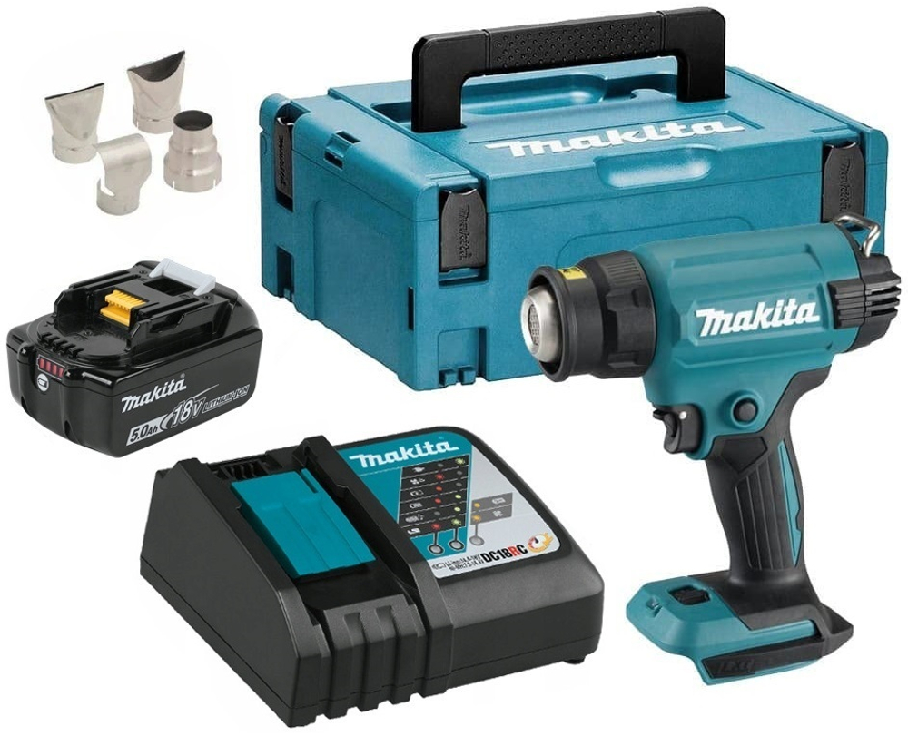Фен строительный Makita DHG181RT1J