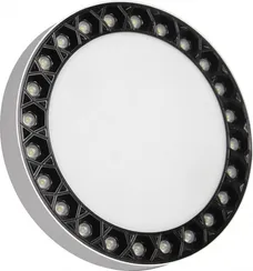 Потолочный светильник Mercury 5552-36W-D217-3/4K-WH+BK iLedex