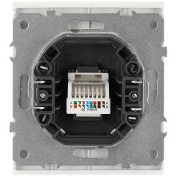 Розетка ЭРА Arktik 16-3107-08 информационная RJ45 белый матовый | Эра Arktik