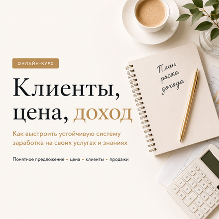 Клиенты, цена, доход