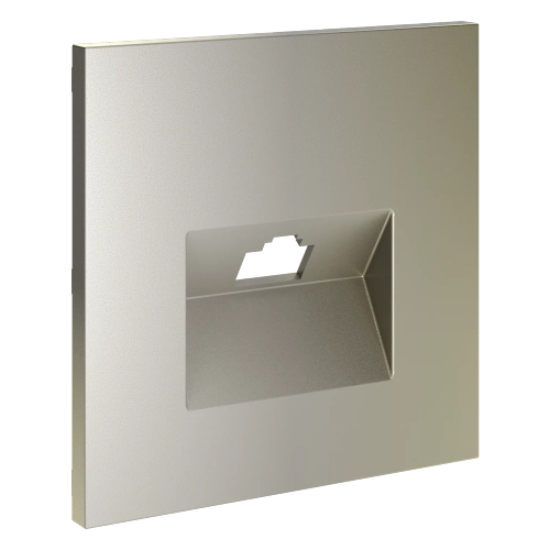 Накладка для розетки компьютерной RJ45 кат.6, (шелк) Voltum S70 VLS001304