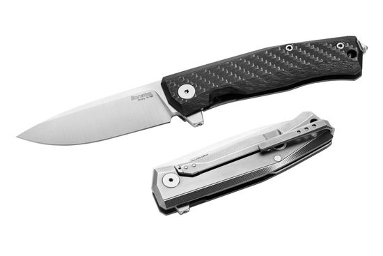 Складной нож Lion Steel "Myto" L/MT01 CF c клинком из стали Böhler M390 Microclean®, рукоять титан / карбон